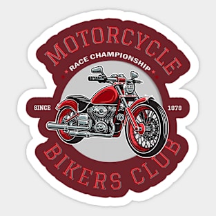 Motorcycles Race Championship Sticker